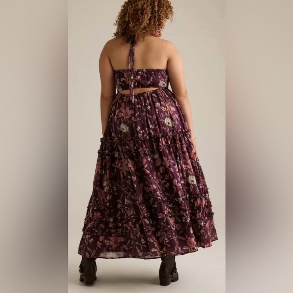 Torrid Festi Halter Bow Maxi Dress - Picture 3 of 7